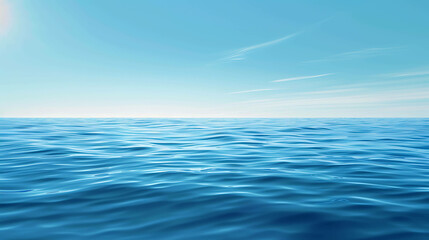 Fototapeta premium The deep blue sea stretches out before you, its surface rippling in the gentle breeze.