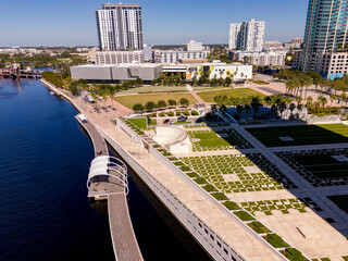 Aerial photo Tampa waterfront park 2024