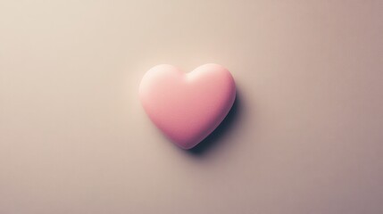 Fototapeta premium Pink Heart: A Symbol of Love and Affection