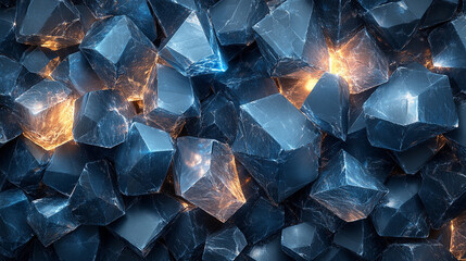 stunning abstract background featuring crystal-like shapes and soft, diffused lighting. This design evokes feelings of tranquility, elegance, and modernity, perfect for creative projects