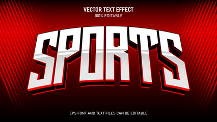 Sports editable text effect