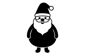 Santa Claus cartoon vector art with white background .
