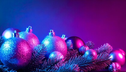 Christmas Ornaments Synthwave - generative ai, üretken yapay zeka, 