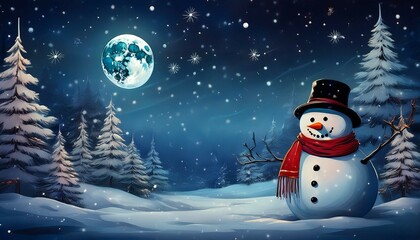 snowman in the snow