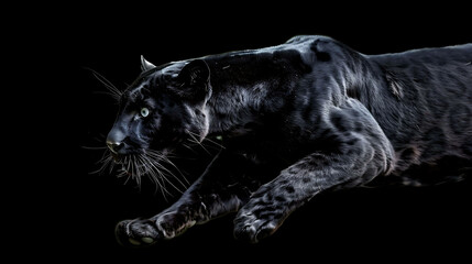 A black panther is a melanistic variant of the common leopard. It is native to Africa, Asia, and the Middle East.