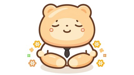 Fototapeta premium A smiling capybara wearing a white shirt and black tie