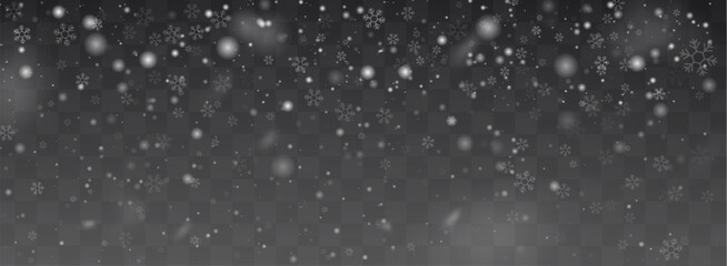 The Christmas Snow Snowflake Snowflakes  in a transparent vector background format. This set of Christmas glowing Snow , web banners and postcards.