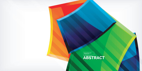 Vector abstract color geometric shapes. Illustration For Wallpaper, Banner, Background, Card, Book Illustration, landing page