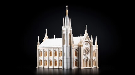 Majestic view of notre dame cathedral captured in high-quality with stunning architectural details and graceful spires