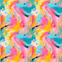 Abstract expressionism, oil on canvas, modern art, emotional mood, spontaneous brush strokes. Background, seamless pattern