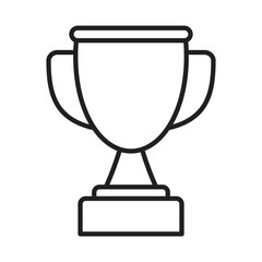 Trophy icon. Trophy cup, winner cup, victory cup icon. Reward symbol sign for web and mobile.