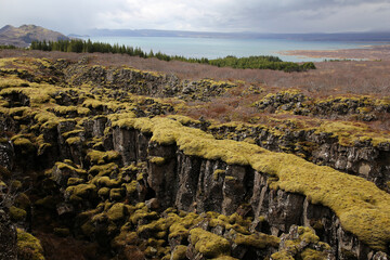 Landschaftsbild auf Island, Thingvellir Nationalpark