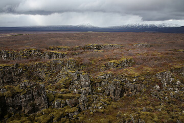 Landschaftsbild auf Island, Thingvellir Nationalpark