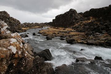Landschaftsbild auf Island, Thingvellir Nationalpark