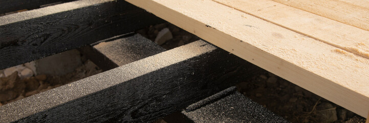 Waterproofing of wooden boards