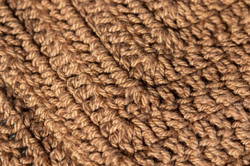 Crochet, hand -woven, macro, close -up.