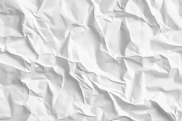 Obraz premium Textura abstrata de papel amassado e superfícies onduladas em tons de branco, estilo minimalista, criado por IA generativa.