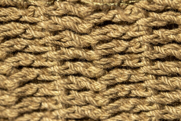 Crochet, hand -woven, macro, close -up.