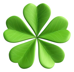 PNG Leaf clover green transparent background.