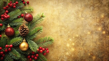 Macro vintage holiday background with textured classic appearance