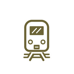 Stylized train icon representing transportation
