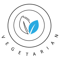 Plant-Based Vegetarian Eco Friendly Vector Icon Design with Editable Stroke