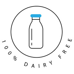 Eco-Friendly Dairy Product Vector Icon Design with Editable Stroke