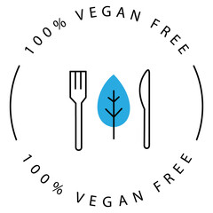 Healthy Vegan Eco-Friendly VEctor Icon Design