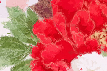 Oil paintings and various flowers, roses, peonies, cats, dogs, plum blossoms, butterflies,...