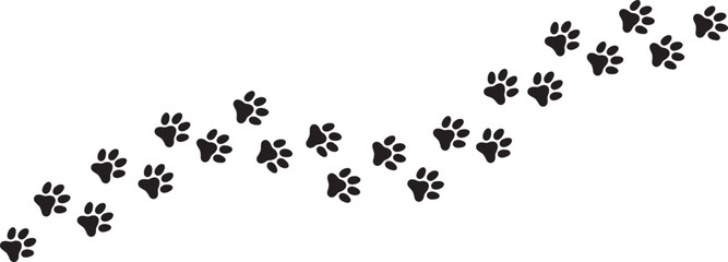 Adorable Pet Paw Print in Black Ink Footprint of Dog or Cat Perfect for Animal Lovers