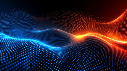 Abstract digital network banner featuring a complex web of interconnected lines and glowing nodes. The graphic symbolizes global connectivity, data flow, and advanced communication networks