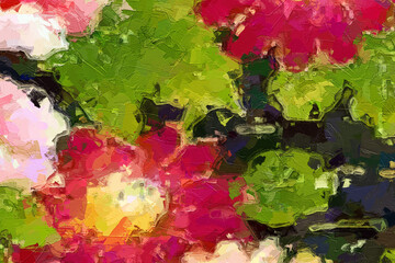 Oil paintings and various flowers, roses, peonies, cats, dogs, plum blossoms, butterflies,...