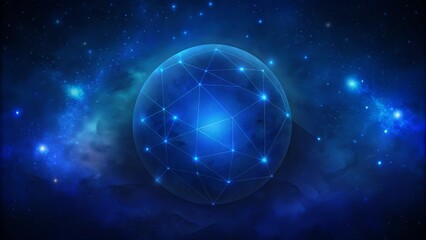 dark blue astrology background