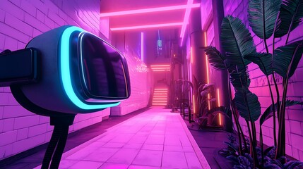 a?? Immersive Virtual Reality Experience with a Neon Sci