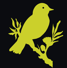 Ornamental Floral Design A classic black and white floral design element featuring elegant, curved leaves and intricate detailing. Perfect for use in decorative borders, logos, or vintage-inspired gra