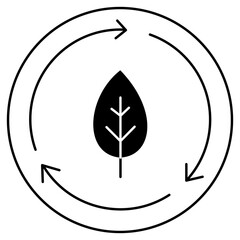 Recyclable Nature Biodegradable Eco Vector Icon Design