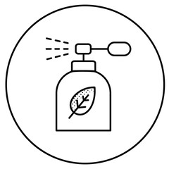 Natural Beauty Eco Perfume Vector Icon Design