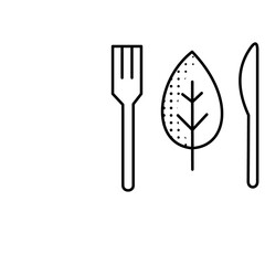 Green Vegan Natural Icon Design