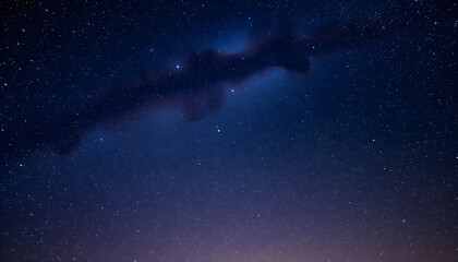Fototapeta premium The Great Milky way covering the night sky isolated with white highlights, png
