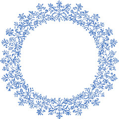 Blue floral wreath for every occasion