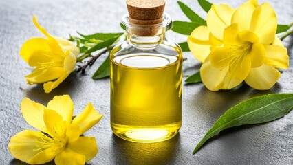Evening primrose oil - a soothing oil pressed from the seeds of the evening primrose plant, ideal for sensitive skin.