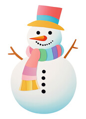 PNG Snow man snowman winter craft.