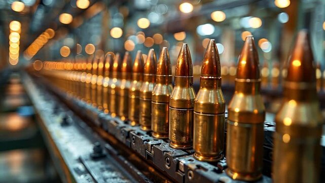 Manufacturing process of ammunition with precision in a high-tech facility