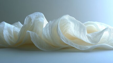 Obraz premium Soft, flowing tissue paper.