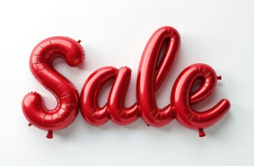 Vibrant red balloon sale decoration for promotional marketing and advertising events