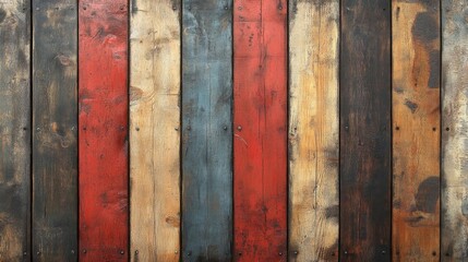 Colorful wooden planks background