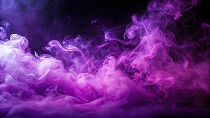 Minimalist abstract background with purple light smoke