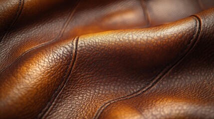 Warm leather fabric close-up.