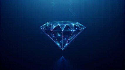 Geometric Crystal Facets in Prismatic Colors Creating Abstract Mineral Texture