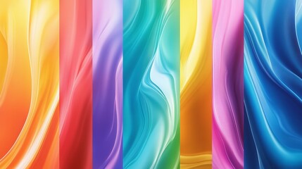 Vibrant Abstract Colorful Textures with Smooth Flowing Patterns